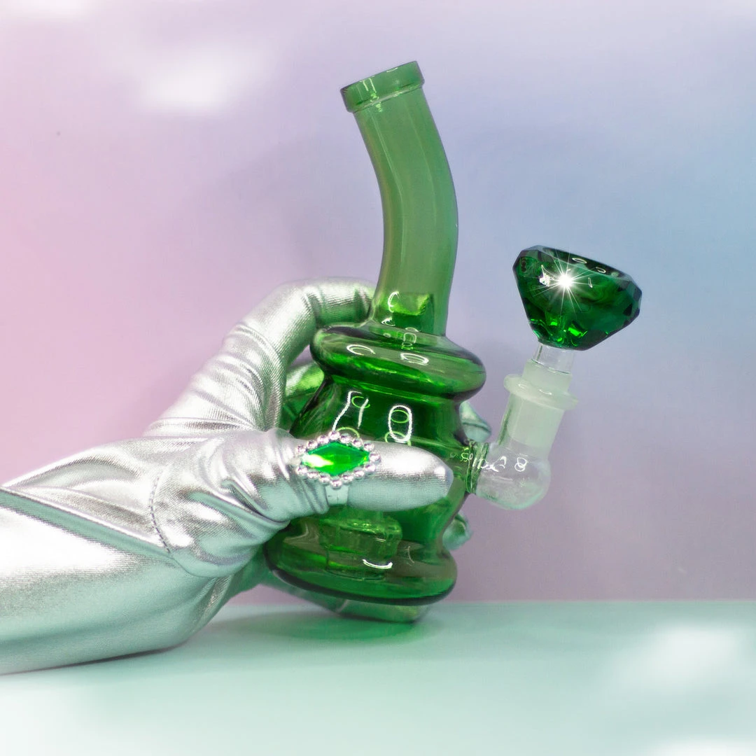 Burning Love Diamond In The Rough Water Pipe- Emerald 3 Burning Love Diamond In The Rough Water Pipe- Emerald