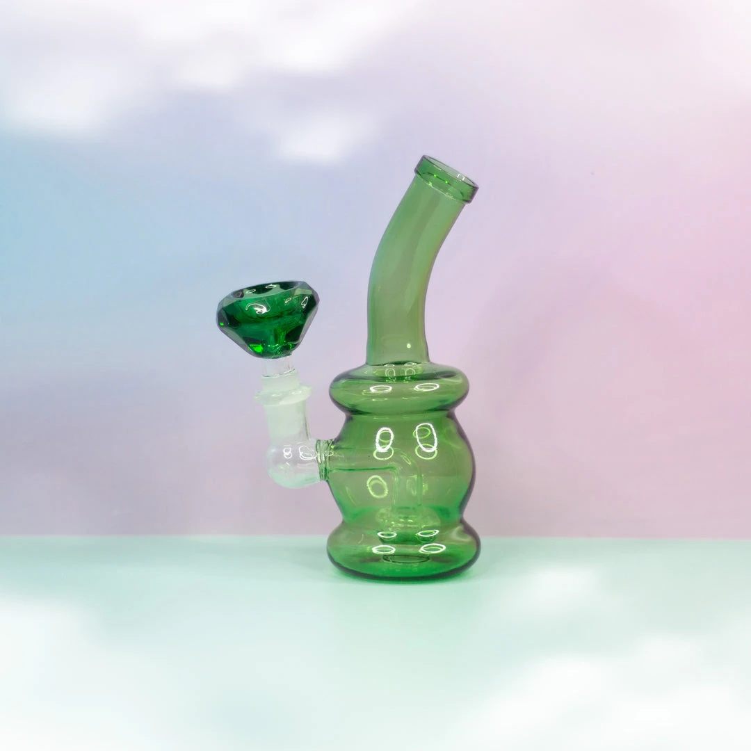 Burning Love Diamond In The Rough Water Pipe- Emerald 6 Burning Love Diamond In The Rough Water Pipe- Emerald