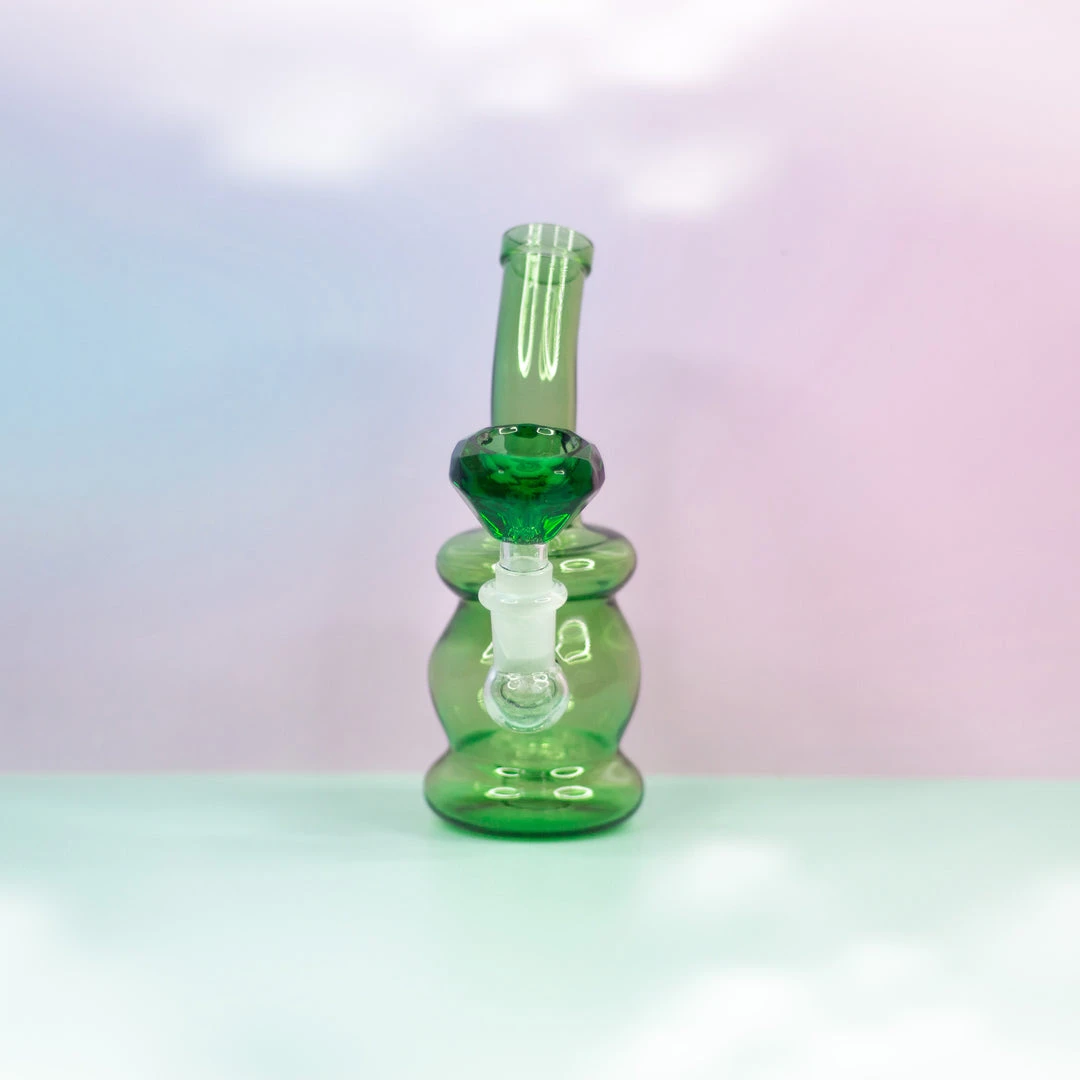 Burning Love Diamond In The Rough Water Pipe- Emerald 5 Burning Love Diamond In The Rough Water Pipe- Emerald