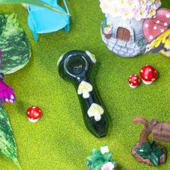 Burning Love Mushroom Bowl- Gray Pipes