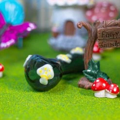 Burning Love Mushroom Bowl- Gray Pipes 10 Burning Love Mushroom Bowl- Gray Pipes