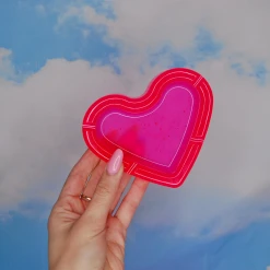Burning Love Pink Heart Ash Tray
