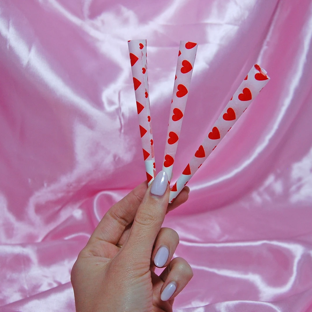 Shop Burning Love 4 Pack- Red Heart Cones 7 Shop Burning Love 4 Pack- Red Heart Cones