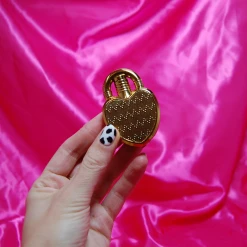 Burning Love Heart Lock Lighter- Gold Lighters