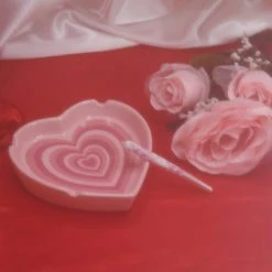 Burning Love Hearts Forever Ash Tray Ash Trays