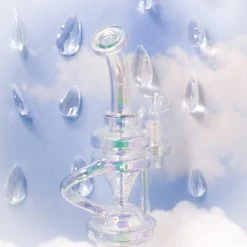 Burning Love Bongs Iridescent Recycler 8 Burning Love Bongs Iridescent Recycler
