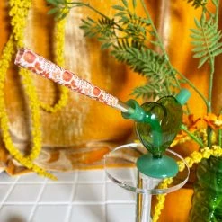 Burning Love Mini Heart Bubbler- Jade