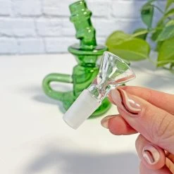 Burning Love Bongs Little Gem Recycler- Green 9 Burning Love Bongs Little Gem Recycler- Green