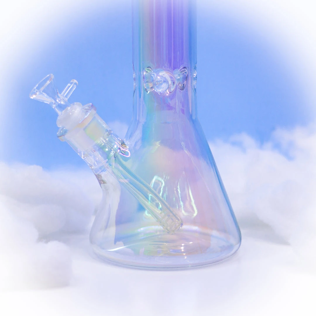 Burning Love Mommy (12") Iridescent Beaker Bong 6 Burning Love Mommy (12") Iridescent Beaker Bong