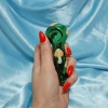 Burning Love Pipes Mushroom Bowl- Green