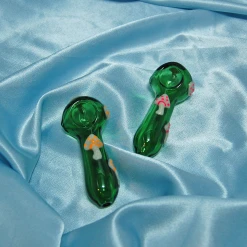 Burning Love Pipes Mushroom Bowl- Green