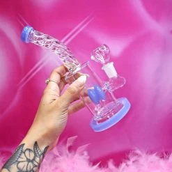 Burning Love Chic Water Pipe- Periwinkle Bongs