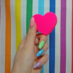 Burning Love Storage Heart Silicone Container- Pink