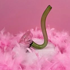 Burning Love Large Pink Rose Pipe