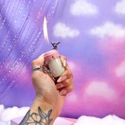 Burning Love Lighters Baby Bottle Keychain Lighter- Pink