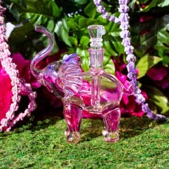 Burning Love Elephant Bong- Pink 9 Burning Love Elephant Bong- Pink