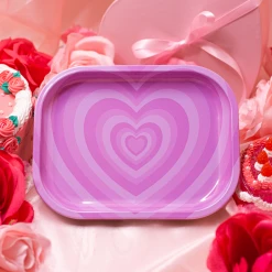 Shop Burning Love Hearts Rolling Tray Rolling Trays