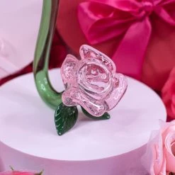 Burning Love Large Pink Rose Pipe