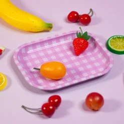 Shop Burning Love Gingham Rolling Tray