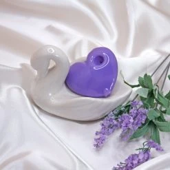 Burning Love Party Heart Pipe- Lavender Pipes