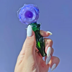 Burning Love Small Rose Bowl- Purple