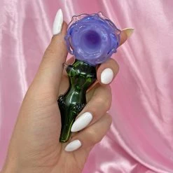 Burning Love Small Rose Bowl- Purple