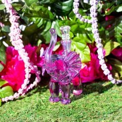 Burning Love Elephant Bong- Purple