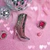 Burning Love Fancy Boot Lighter- Silver 2 Burning Love Fancy Boot Lighter- Silver