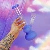 Burning Love Bongs Ice Ice Baby Water Pipe- Periwinkle 1 Burning Love Bongs Ice Ice Baby Water Pipe- Periwinkle