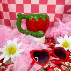 Shop Burning Love Pipes Strawberry Wake N Bake Mug Pipe