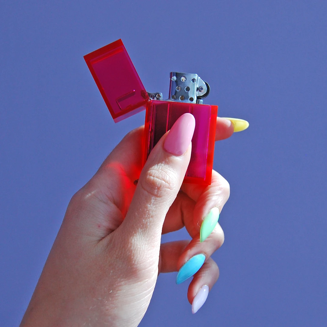 Burning Love Transparent Pink Lighter Lighters 5 Burning Love Transparent Pink Lighter Lighters