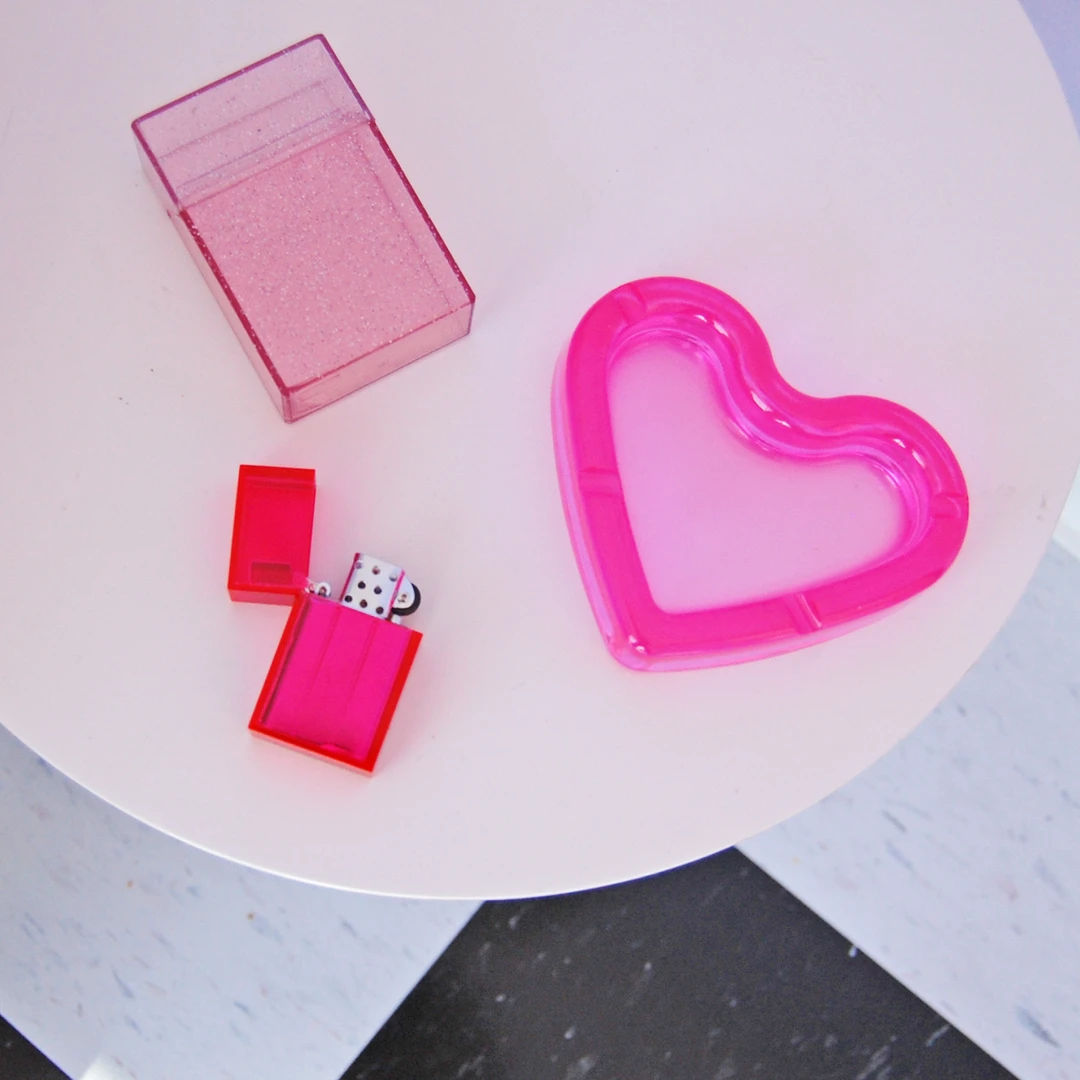 Burning Love Transparent Pink Lighter Lighters 4 Burning Love Transparent Pink Lighter Lighters