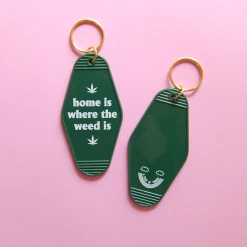 Burning Love Best Sellers Home Is Where The Weed Is Keychain