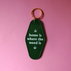 Burning Love Best Sellers Home Is Where The Weed Is Keychain
