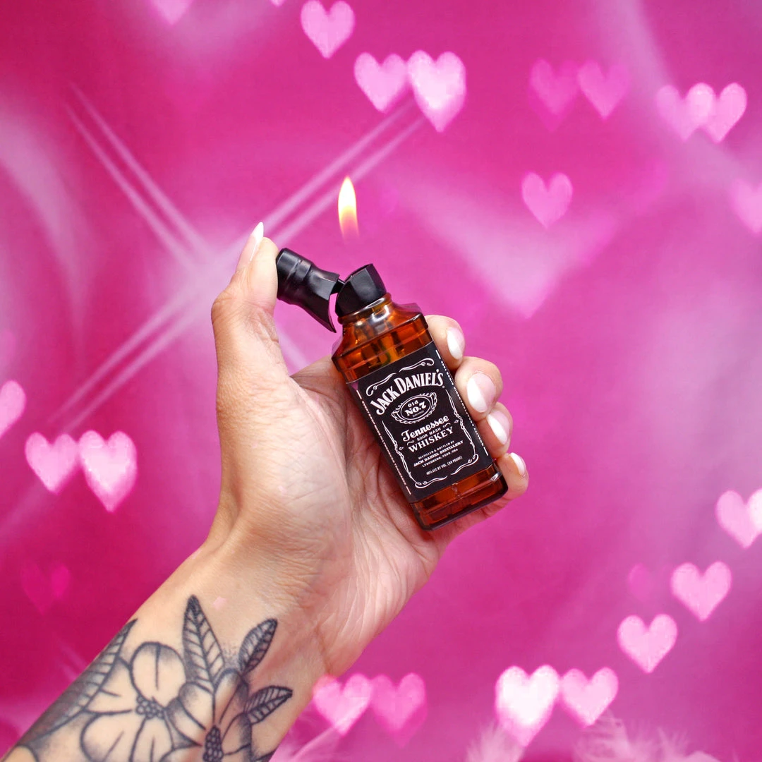 Burning Love Lighters Whiskey Bottle Lighter 4 Burning Love Lighters Whiskey Bottle Lighter