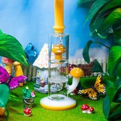 Burning Love Yellow Mushroom Water Pipe Bongs